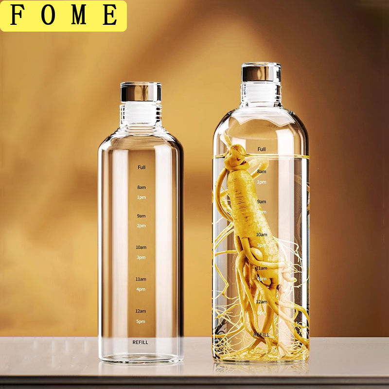 Outdoor Sport Glass Water Bottle - FOME Glass Sport Water Bottle With
