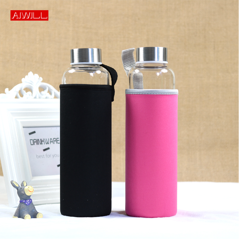 Outdoor Sport Glass Water Bottle - AIWILL Hot Selling Glass Sport Water