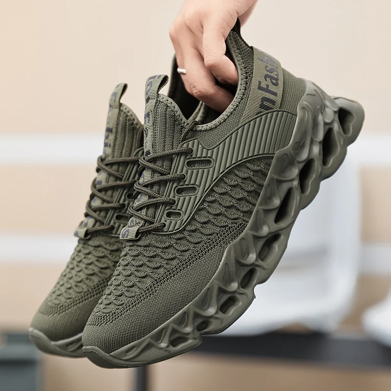 Outdoor Sport With Sticks - Men's Sneakers Comfortable Men Sport Running