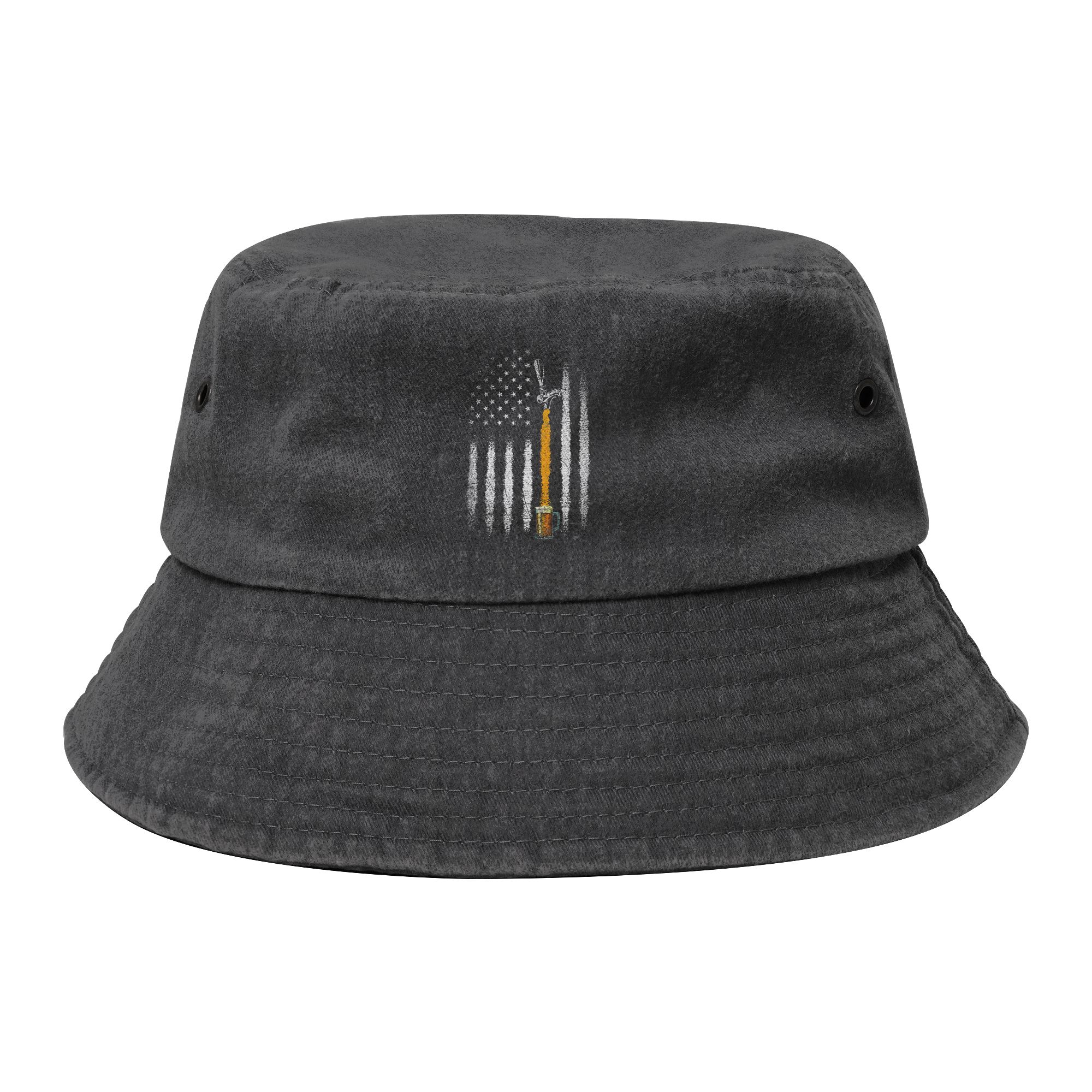 Outdoor Sport Usa - USA Flag Beer Bucket Hat Men
