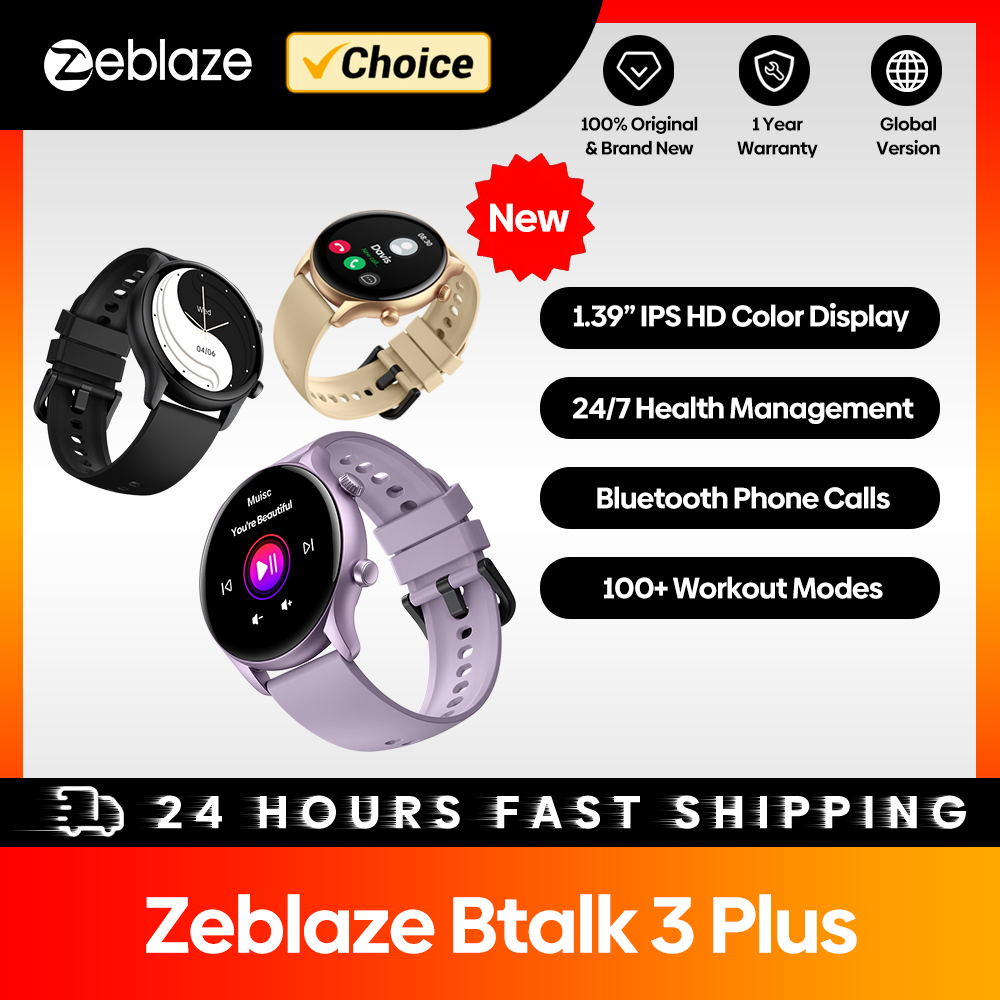 Outdoor Sport Smart Watch - New Zeblaze Btalk 3 Plus Voice