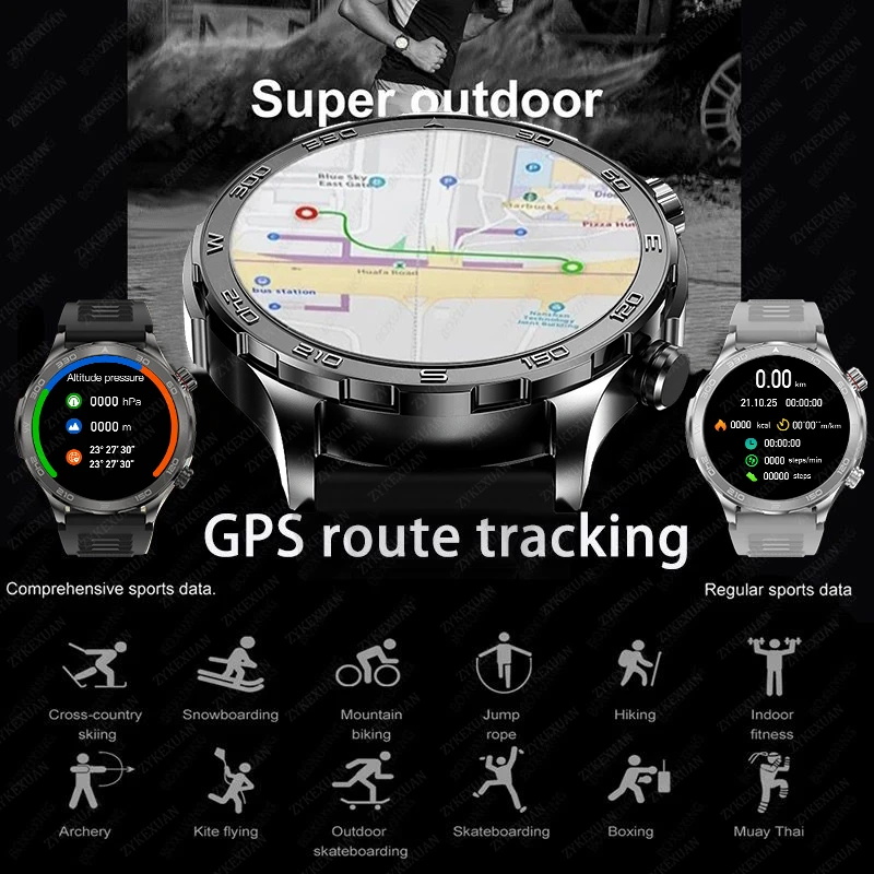 New GPS Track Smart Watch Men  - Outdoor Sport Day review and price