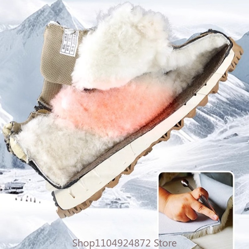 Winter Warm Wool Cotton Shoes  - Outdoor Sport With Sticks review and price