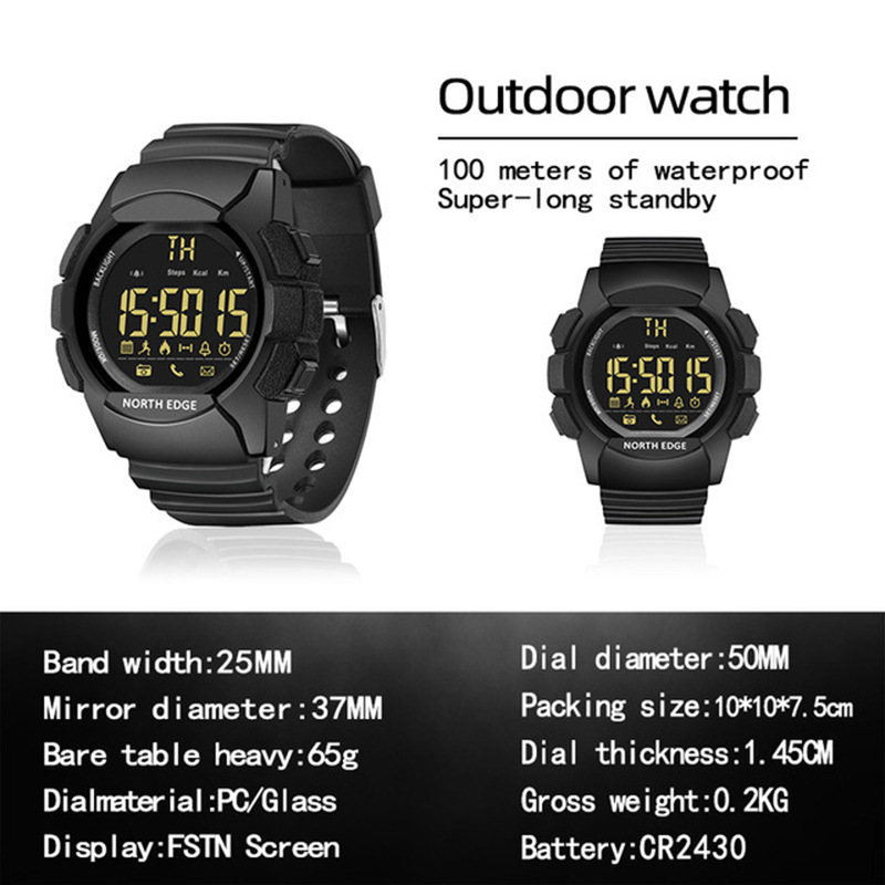 NORTH EDGE AK 100M Waterproof  - Outdoor Sport Smart Watch review and price