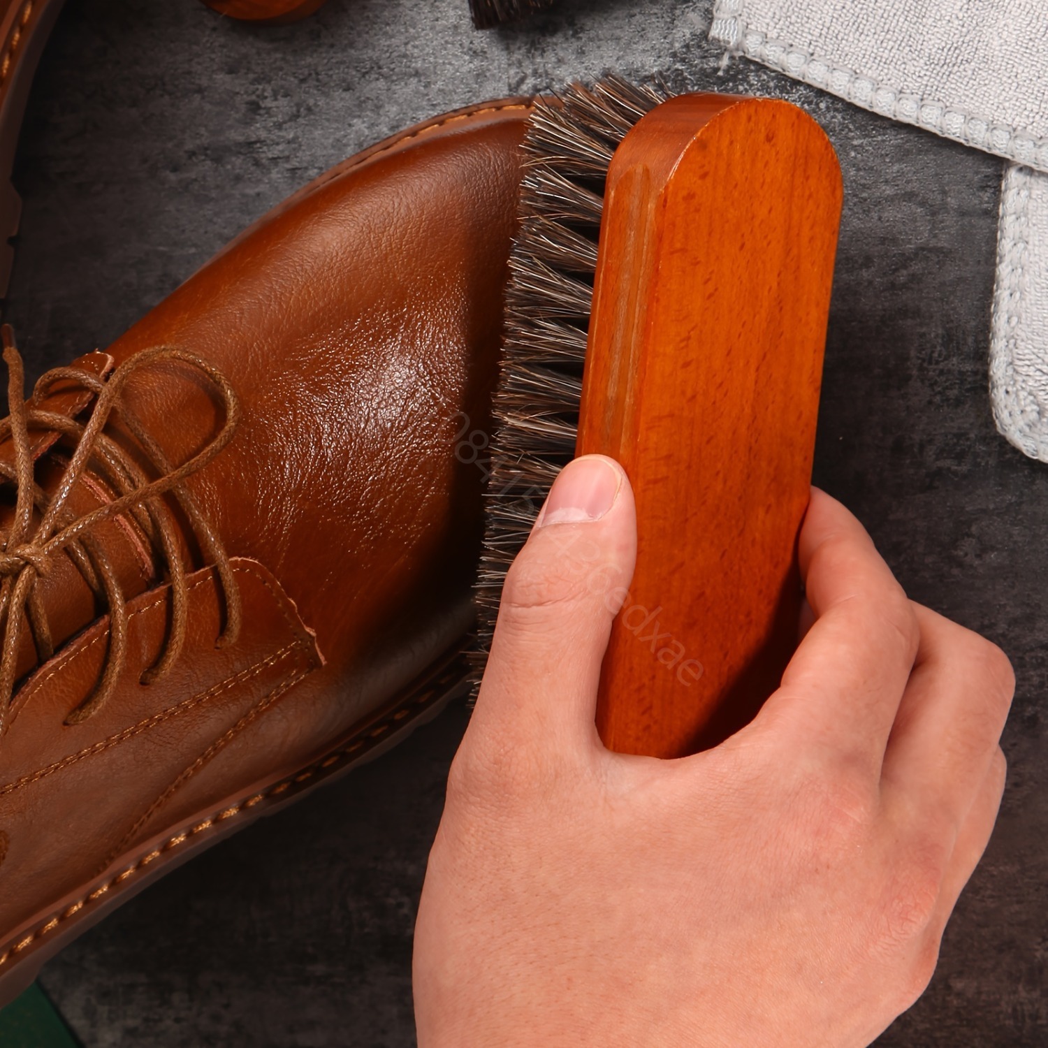 Long-Handled Shoe Brush Horseh - Brushing Boot Horse review and price