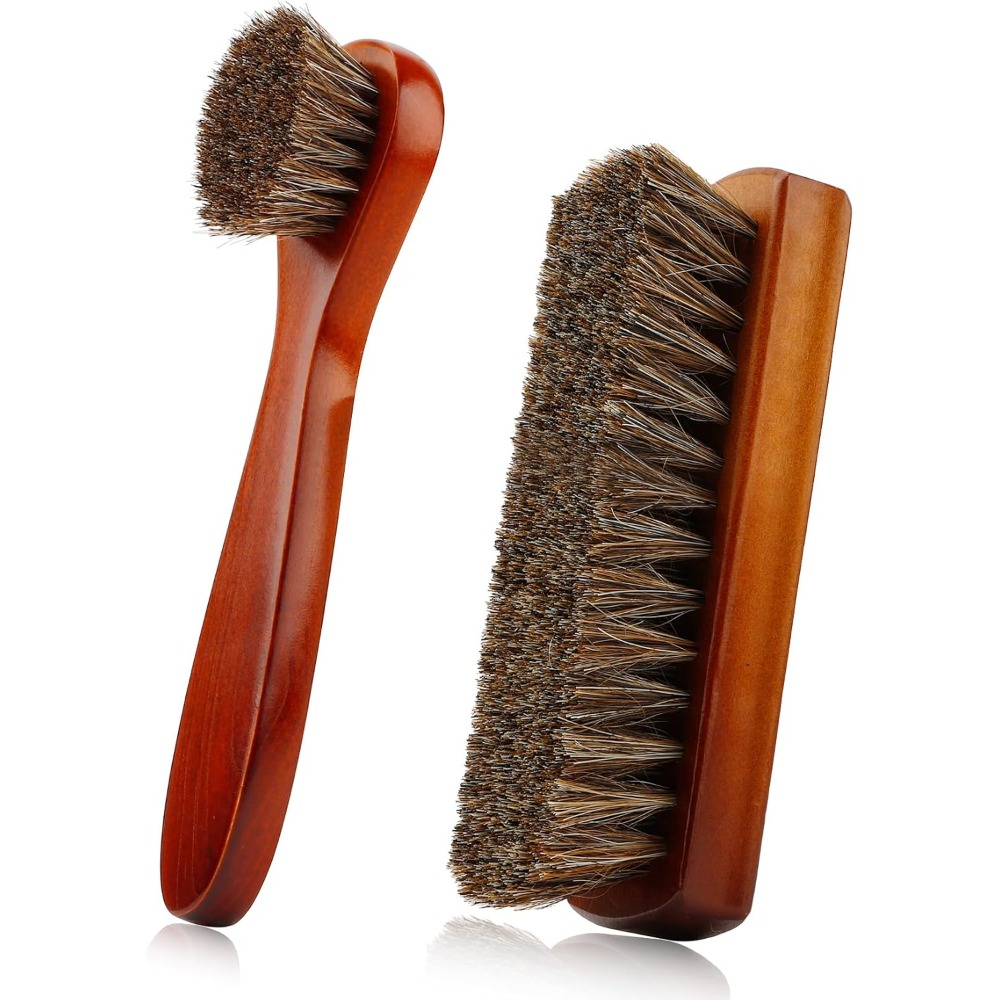 2 Pc Horsehair Shoe Brush Set, - Brushing Boot Horse review and price