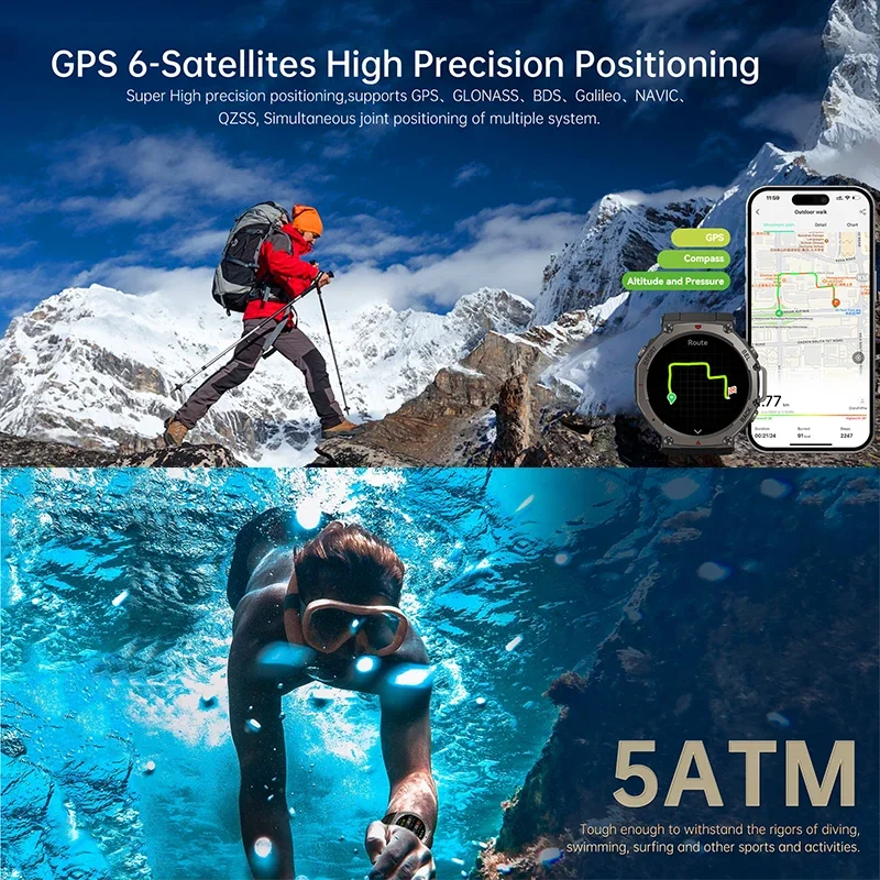 2026 New Military DM58 GPS Sma - Outdoor Sport Smart Watch review and price