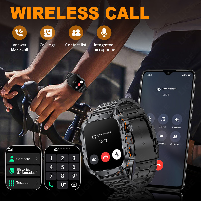 LIGE 2025 Rugged Military Smar - Outdoor Sport Day review and price