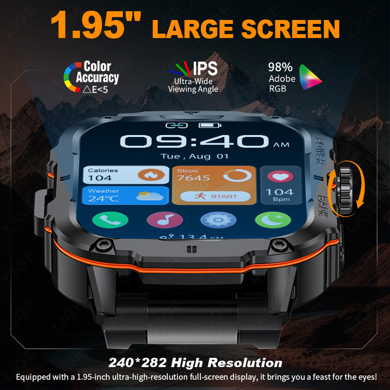 LIGE 2025 Rugged Military Smar - Outdoor Sport Day review and price