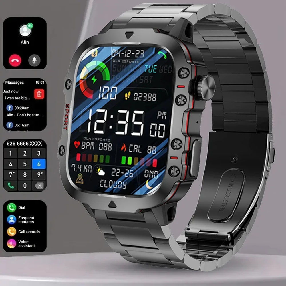 2025 New Military Smart Watch  - Outdoor Sport Day review and price