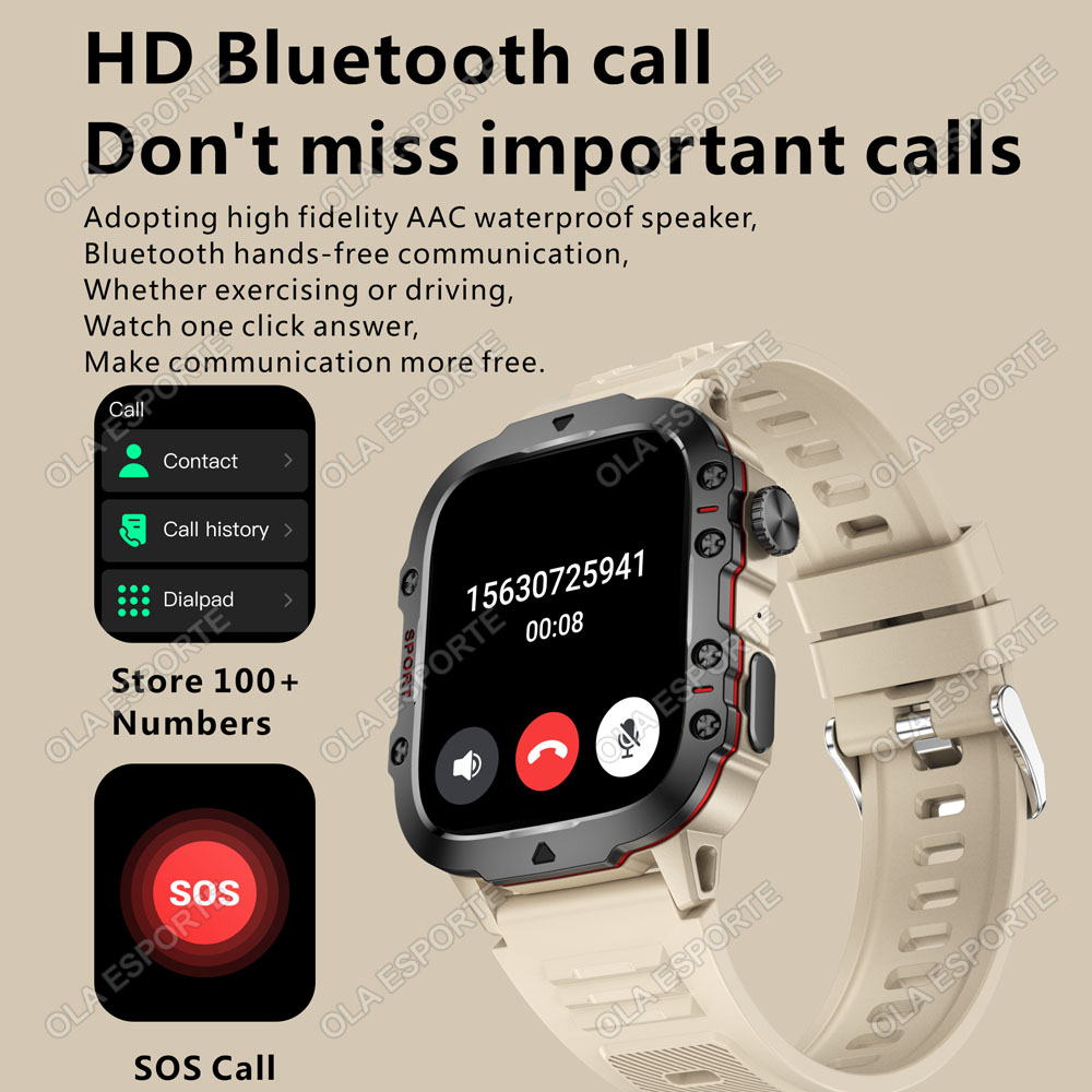 2025 New Military Smart Watch  - Outdoor Sport Day review and price