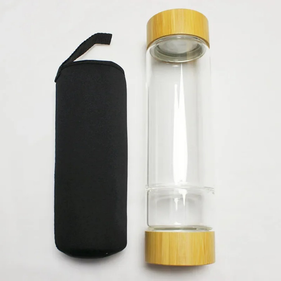 Large Diameter Crystal Natural - Outdoor Sport Glass Water Bottle review and price