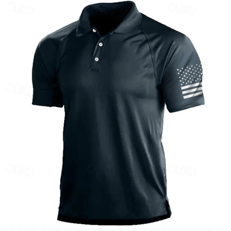 3D Print USA Flag Pattern Polo - Outdoor Sport Usa review and price