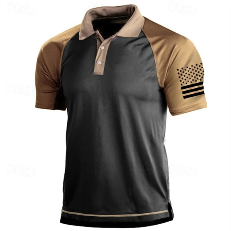 3D Print USA Flag Pattern Polo - Outdoor Sport Usa review and price