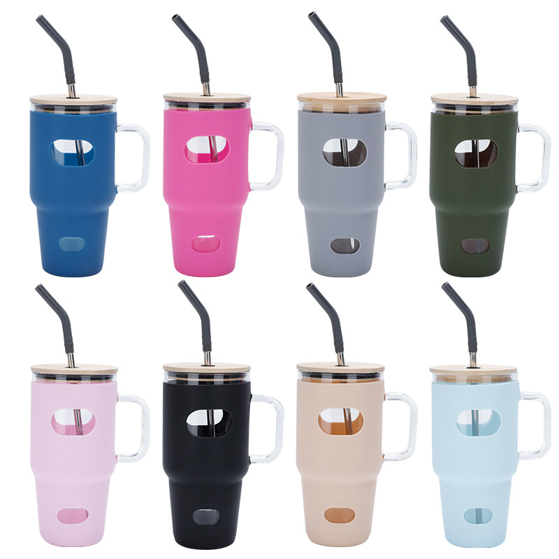 32oz Portable Silicone Glass B - Outdoor Sport Glass Water Bottle review and price