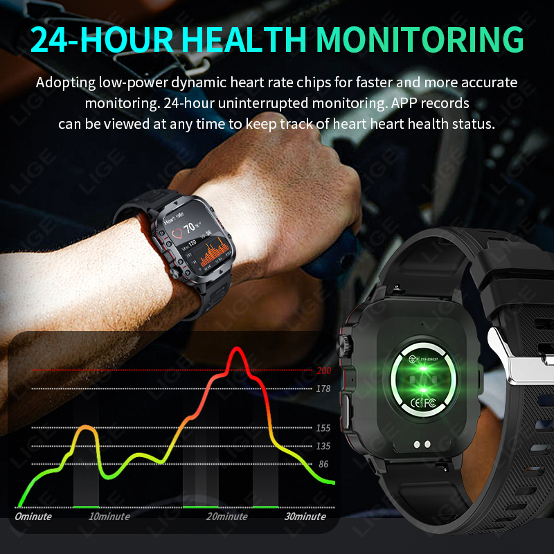 LIGE Outdoor Smart Watch Men 2 - Outdoor Sport Day review and price