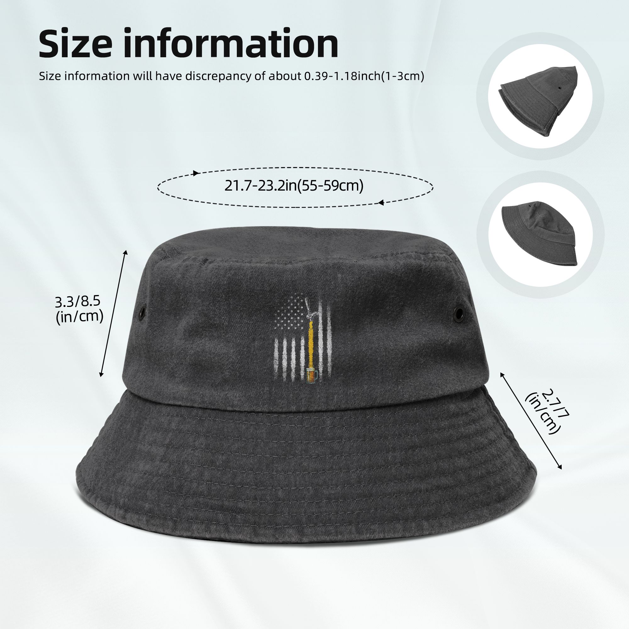 USA Flag Beer Bucket Hat Men W - Outdoor Sport Usa review and price