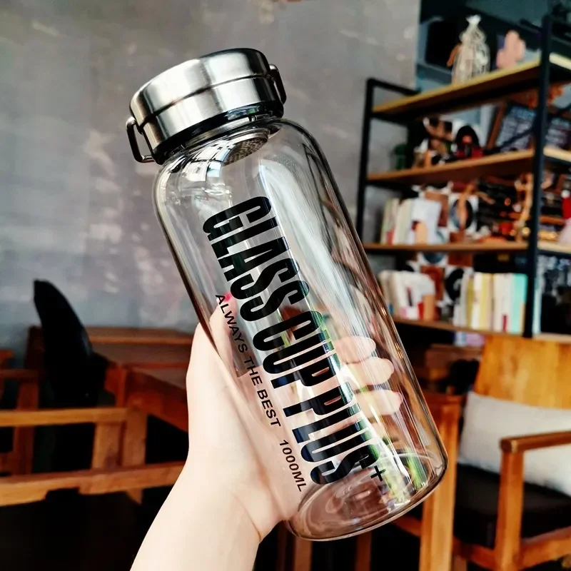 2L Glass Water Bottle with Str - Outdoor Sport Glass Water Bottle review and price