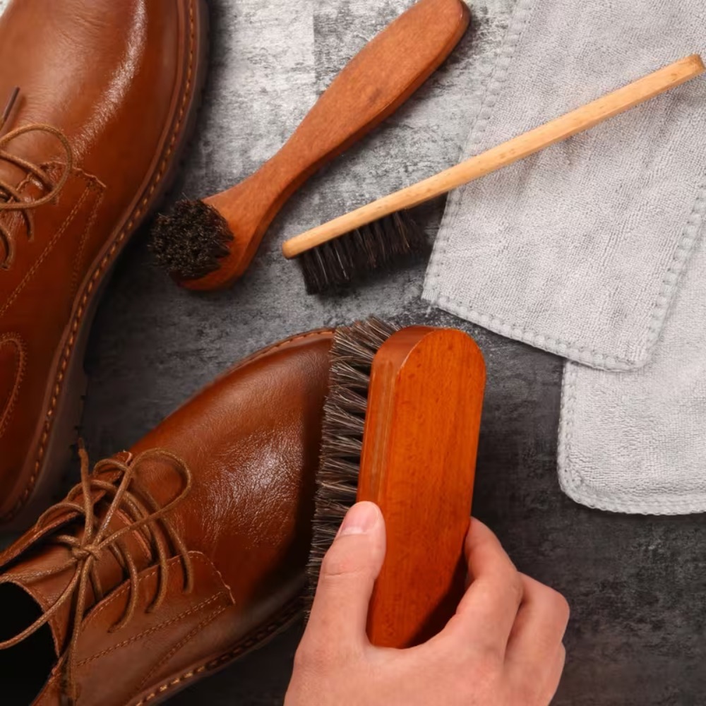 3PCS Horsehair Shoe Brush Set  - Brushing Boot Horse review and price