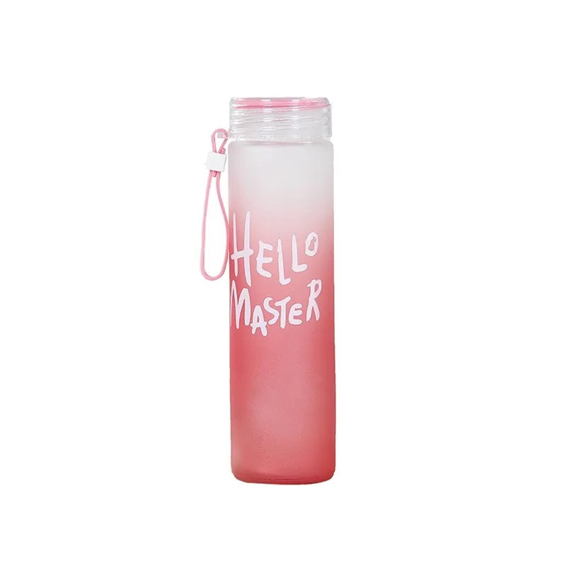 350ml Sport  Silicone Letter T - Outdoor Sport Glass Water Bottle review and price