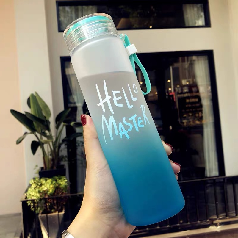 350ml Sport  Silicone Letter T - Outdoor Sport Glass Water Bottle review and price